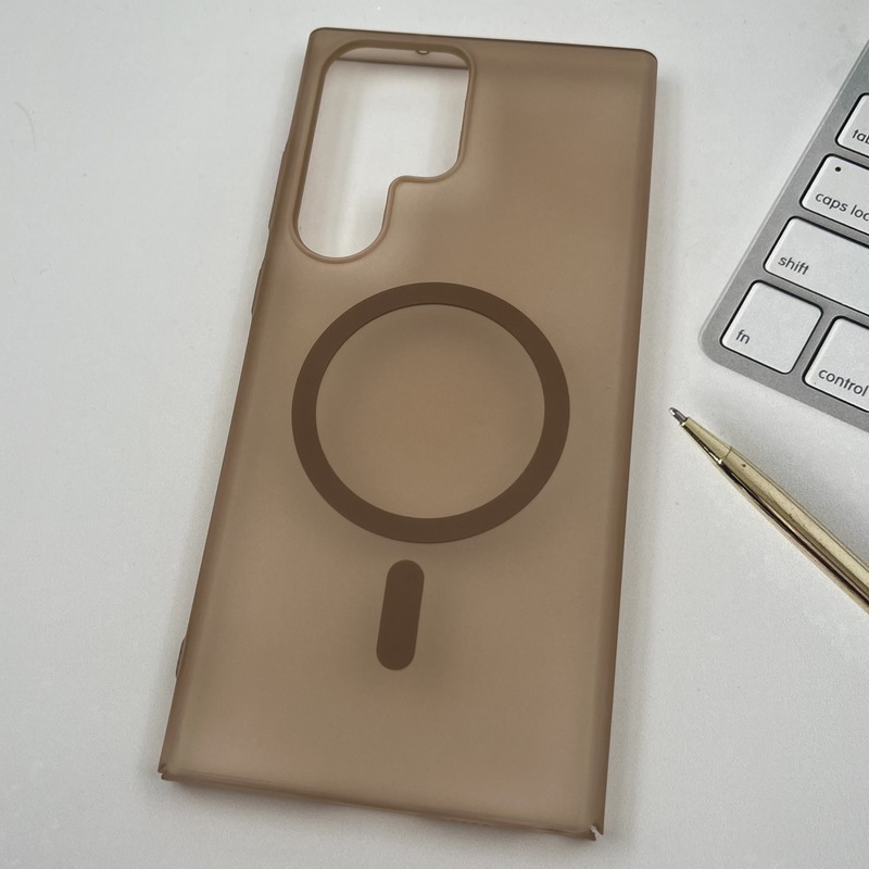قاب گوشی Galaxy S23 Ultra سامسونگ PC Case مات اورجینال مگ سیف دار Magsafe لوکس صحرایی کد 70044 - Image 2