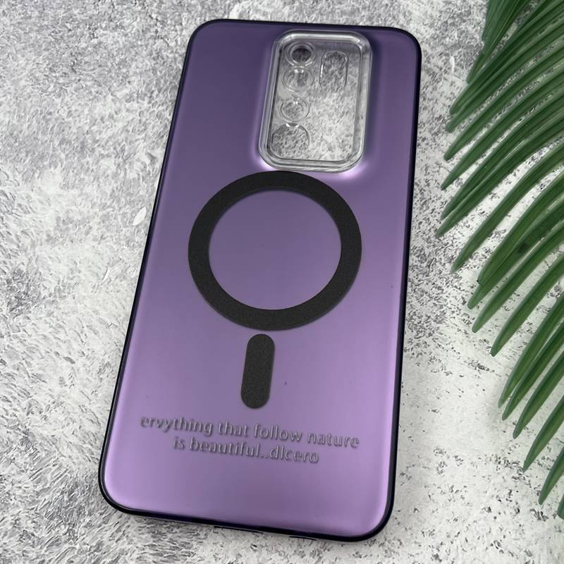 قاب گوشی Redmi Note 8 Pro شیائومی So Cool اورجینال طرح مگ سیف Magsafe اسپرت محافظ لنز دار بنفش کد 70490 - Image 2