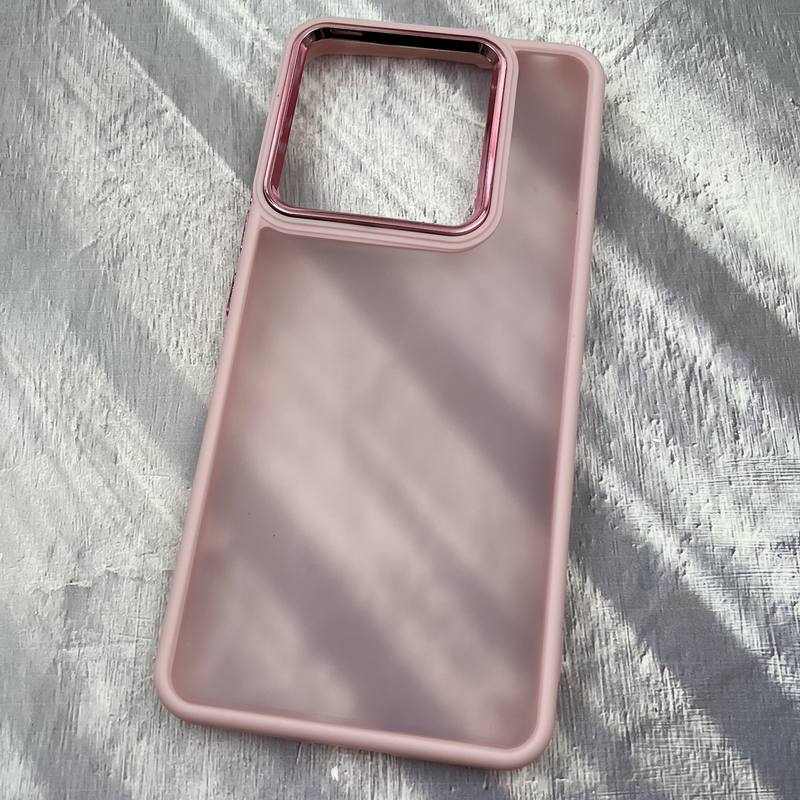 قاب گوشی Redmi Note 13 Pro 5G / Poco X6 شیائومی iRon آیرون پشت مات لنز متال برجسته گلبهی کد 71196 - Image 2