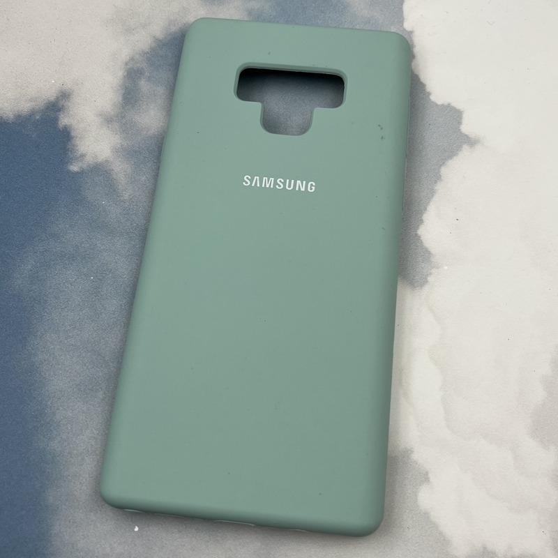 قاب گوشی Galaxy Note 9 سامسونگ سیلیکونی پاک کنی اورجینال داخل پارچه ای رنگ فیروزه ای کد 71236 - Image 2
