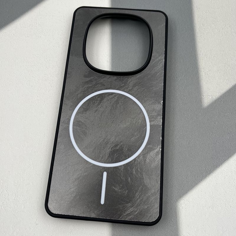 قاب گوشی Redmi Note 14 Pro 4G شیائومی Luxury Case براش طرح مگ سیف Magsafe لنز برجسته کرومی کد 74514 - Image 2