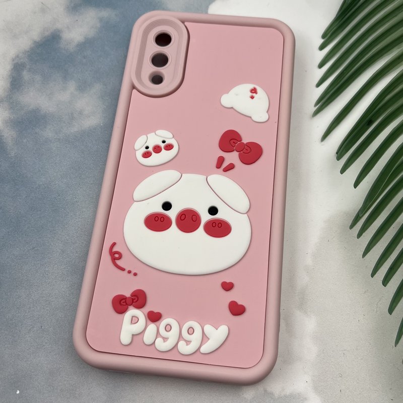 قاب گوشی Galaxy A02 سامسونگ Rugged Case سولید ضد ضربه اورجینال طرح عروسکی خوک Piggy محافظ لنز دار کد 76508 - Image 2