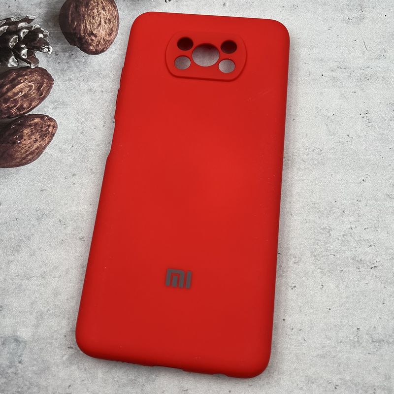 قاب گوشی Poco X3 / Poco X3 NFC / Poco X3 Pro شیائومی سیلیکونی های کپی محافظ لنز دار قرمز کد 76814 - Image 2
