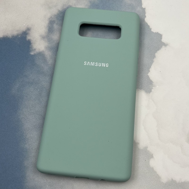 قاب گوشی Galaxy Note 8 سامسونگ سیلیکونی پاک کنی اورجینال داخل پارچه ای رنگ فیروزه ای کد 79158 - Image 2