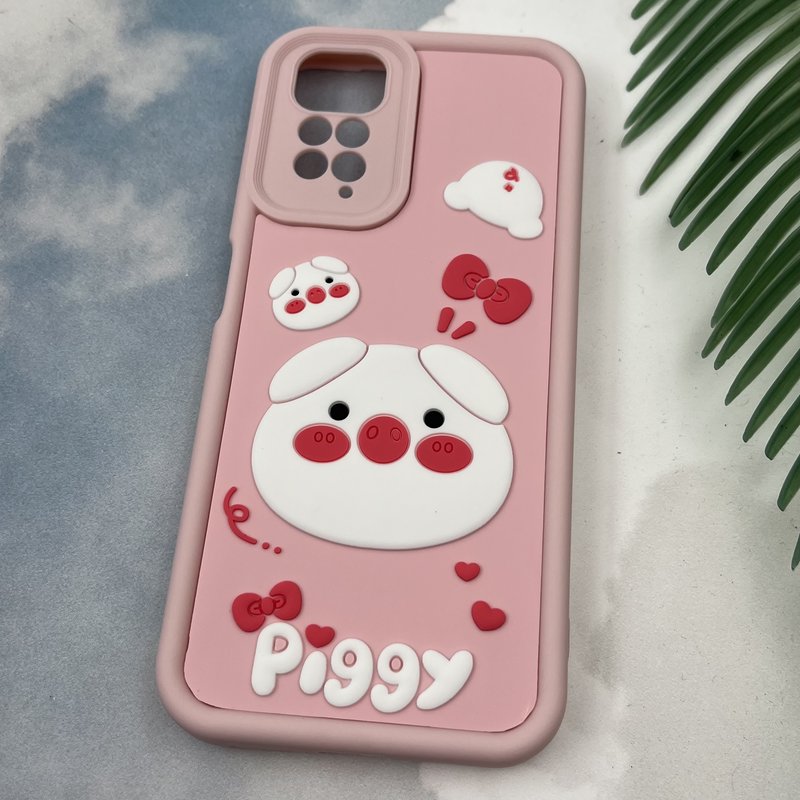 قاب گوشی Redmi Note 11 4G / Redmi Note 11S شیائومی Rugged Case سولید ضد ضربه اورجینال طرح عروسکی خوک Piggy محافظ لنز دار کد 81420 - Image 2