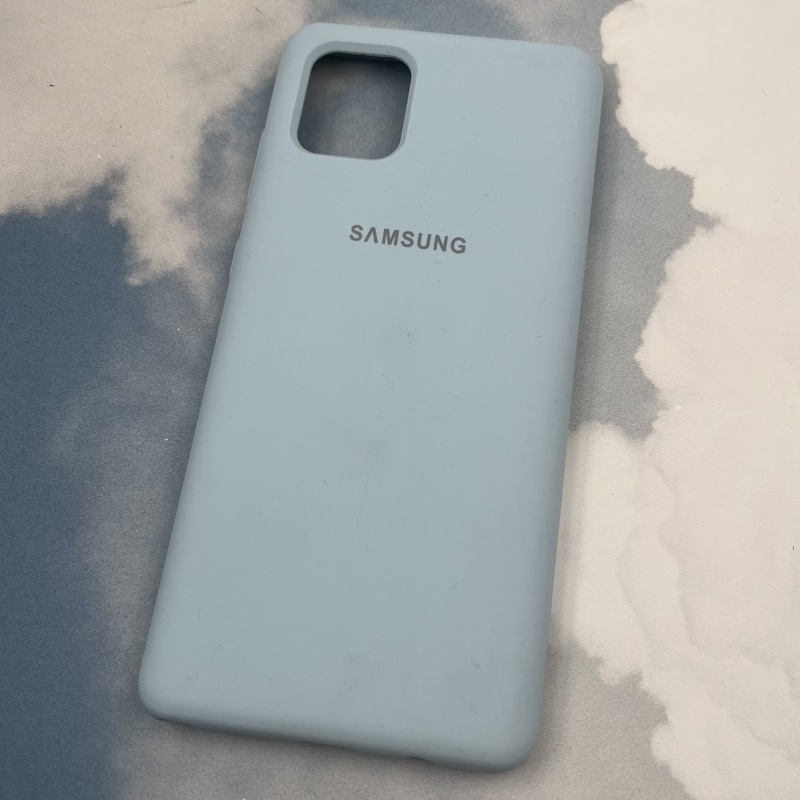 قاب گوشی Galaxy Note 10 Lite سامسونگ سیلیکونی پاک کنی اورجینال داخل پارچه ای رنگ آبی روشن کد 82153 - Image 2