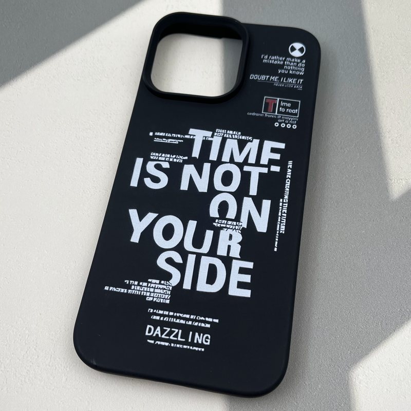 قاب گوشی iPhone 16 Pro Max آیفون Silicon Case سیلیکونی لنز برجسته طرح Time کد 82414 - Image 2