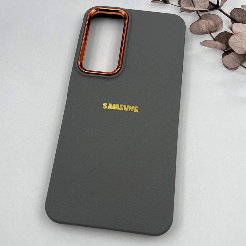 قاب گوشی Galaxy A55 سامسونگ Copper Lense سیلیکونی لنز متال لوگو برجسته تیتانیوم کد 82777 - Image 2