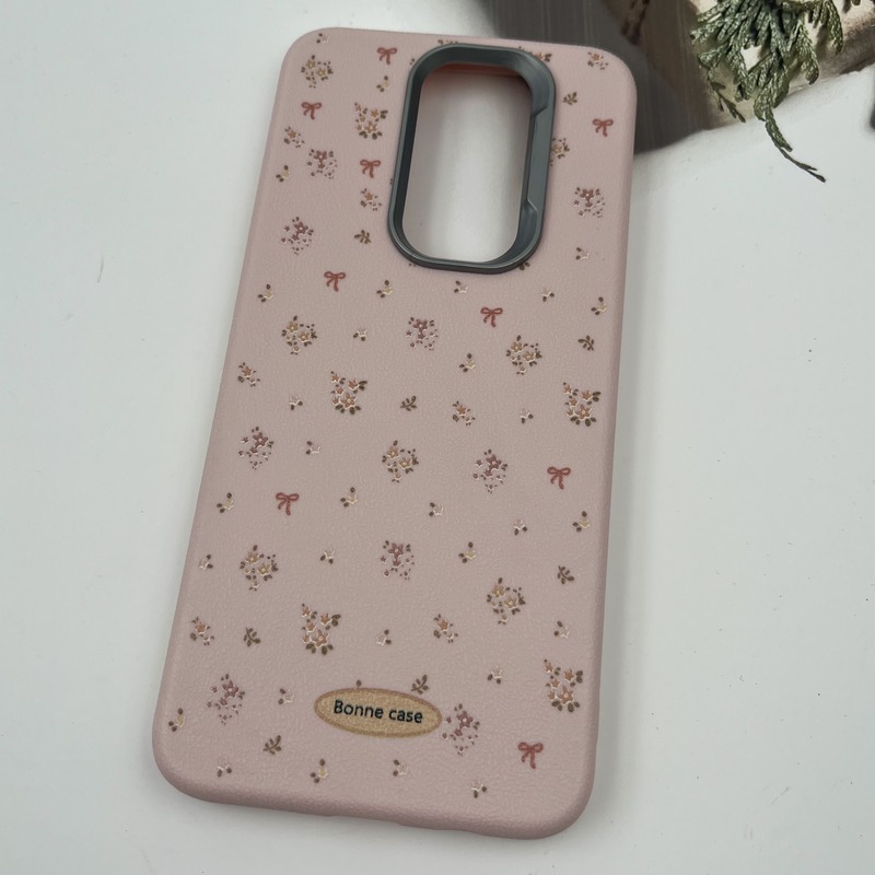 قاب گوشی Redmi Note 8 Pro شیائومی Bonne Case سیلیکونی طرح گل رز صورتی لنز کروم برجسته کد 83503 - Image 2