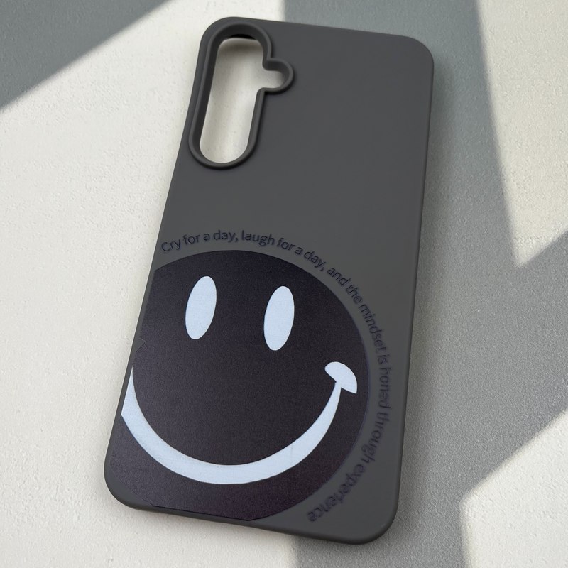 قاب گوشی Galaxy A55 سامسونگ Silicon Case سیلیکونی لنز برجسته طرح استیکر تیتانیوم کد 85184 - Image 2