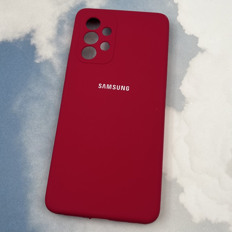 قاب گوشی Galaxy A53 سامسونگ سیلیکونی پاک کنی اورجینال داخل پارچه ای محافظ لنز دار رنگ آلبالویی کد 87174 - Image 2