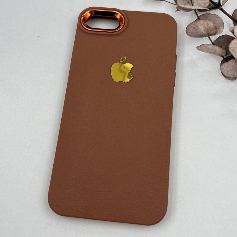 قاب گوشی iPhone 7 / iPhone 8 / iPhone SE 2020 / iPhone SE 2022 آیفون Copper Lense سیلیکونی لنز متال لوگو برجسته عسلی کد 89771 - Image 2