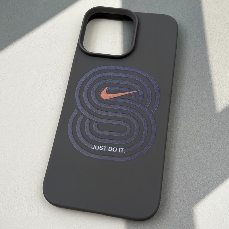 قاب گوشی iPhone 16 Pro Max آیفون Silicon Case سیلیکونی لنز برجسته طرح Just do it کد 91065 - Image 2