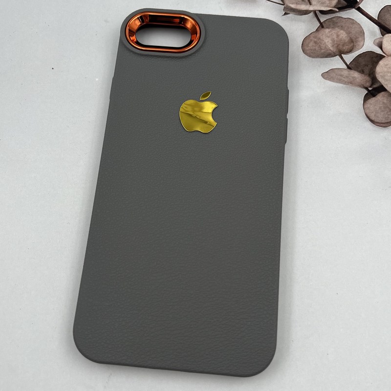 قاب گوشی iPhone 7 / iPhone 8 / iPhone SE 2020 / iPhone SE 2022 آیفون Copper Lense سیلیکونی لنز متال لوگو برجسته تیتانیوم کد 91201 - Image 2