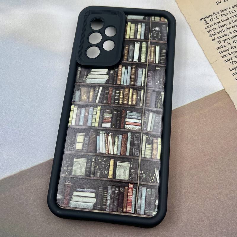 قاب گوشی Galaxy A52 / Galaxy A52S سامسونگ Solid Case ایربگ دار مشکی طرح کتابخانه محافظ لنز دار کد 91756 - Image 2