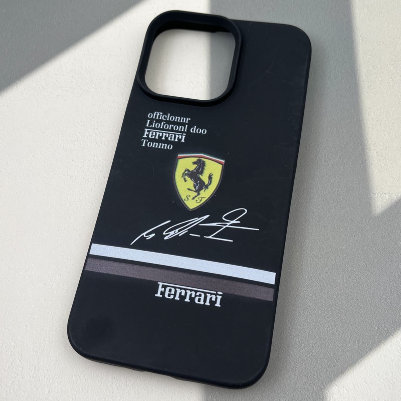 قاب گوشی iPhone 15 Pro Max آیفون Silicon Case سیلیکونی لنز برجسته طرح Ferrari کد 92675 - Image 2