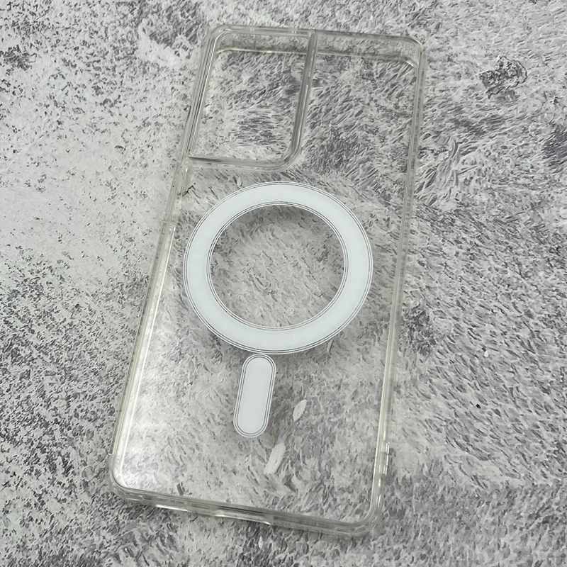 قاب گوشی Galaxy S22 Ultra سامسونگ Magsafe مگ سیف دار اورجینال Clear Case شفاف لاکچری کد 94475 - Image 2