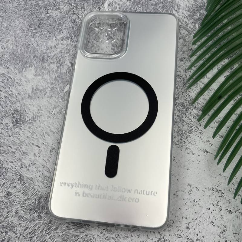 قاب گوشی Galaxy A12 / Galaxy M12 سامسونگ So Cool اورجینال طرح مگ سیف Magsafe اسپرت محافظ لنز دار نقره ای کد 95157 - Image 2