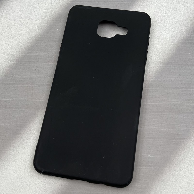 قاب گوشی (Galaxy A7 2016 (A710 سامسونگ سیلیکونی TPU Case طرح ساده رنگی مشکی کد 96324 - Image 2