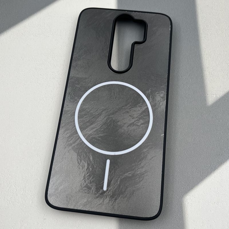 قاب گوشی Redmi Note 8 Pro شیائومی Luxury Case براش طرح مگ سیف Magsafe لنز برجسته کرومی کد 97768 - Image 2