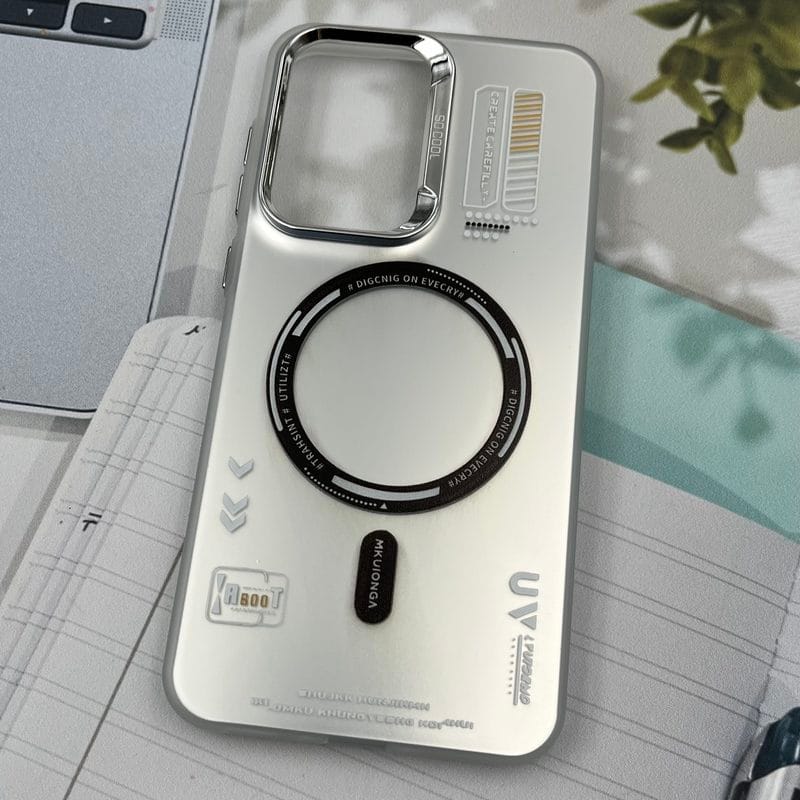 قاب گوشی Galaxy A36 / A56 سامسونگ So Cool اورجینال طرح مگ سیف Magsafe لنز متال RT نقره ای کد 11515 - Image 2