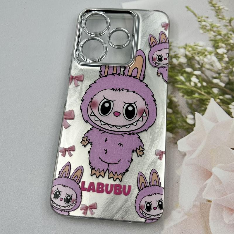 قاب گوشی Redmi 13 / Redmi 13x / Poco M6 4G شیائومی Brush Case لنز Silver نقره ای طرح لبوبو ایربگ دار کد 11918 - Image 2