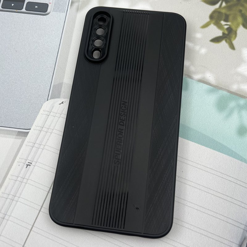 قاب گوشی Galaxy A30S / Galaxy A50S / Galaxy A50 سامسونگ SPUERIOR سیلیکونی طرح Sport برجسته محافظ لنز دار مشکی کد 12075 - Image 2