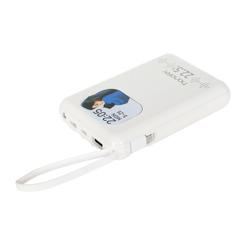 پاوربانک PD و فست شارژ 10000mAh 22.5W برند Hanofer سفید MNG کد 13707 - Image 3