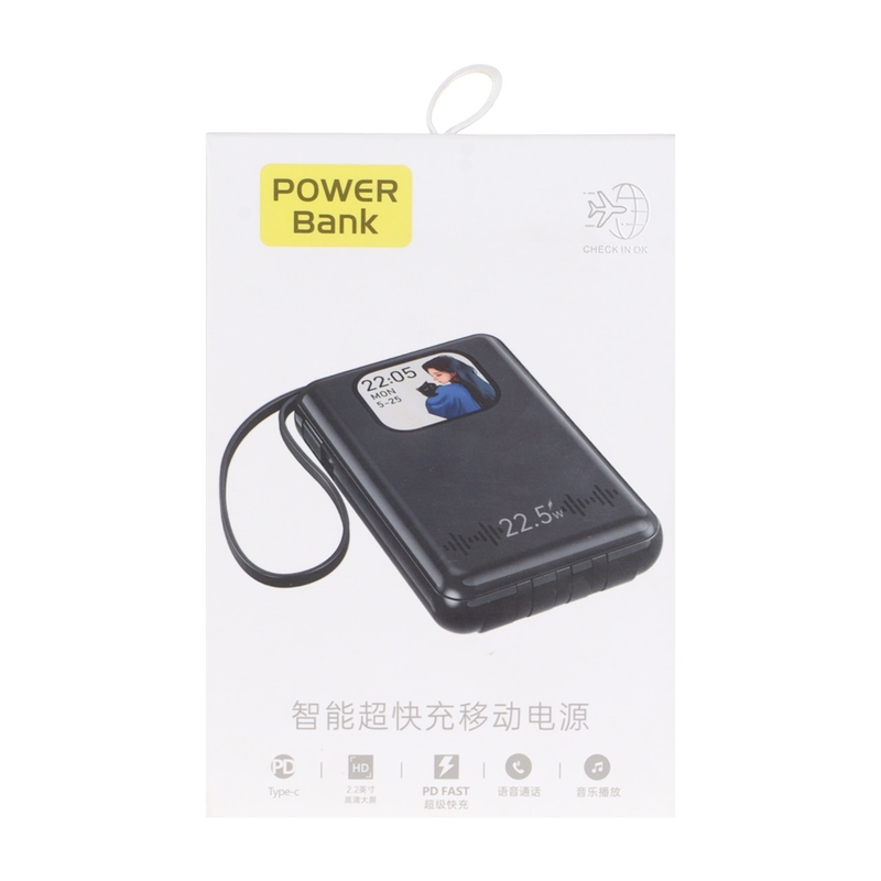 پاوربانک PD و فست شارژ 10000mAh 22.5W برند Hanofer سفید MNG کد 13707 - Image 6