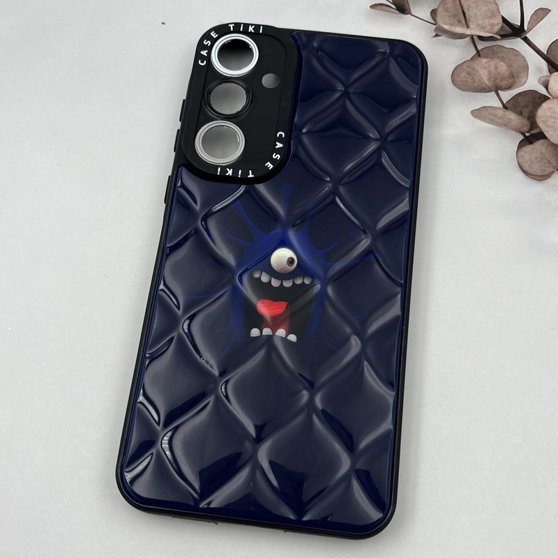 قاب گوشی Galaxy A55 سامسونگ پافری لوزی دور سیلیکونی Case Tifi طرح فانتزی محافظ لنز دار کد 13753 - Image 2