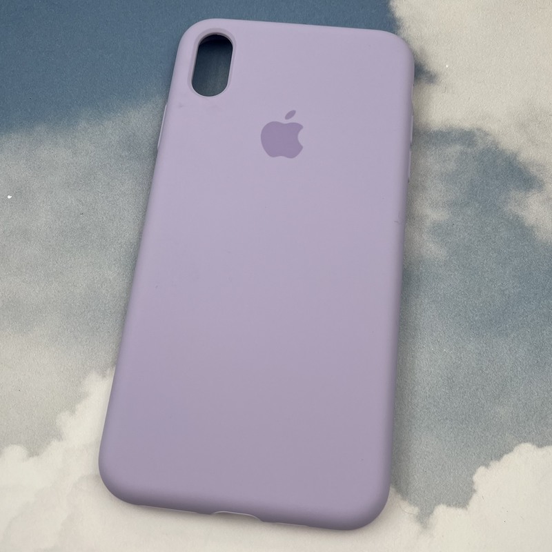 قاب گوشی iPhone XS Max آیفون سیلیکونی پاک کنی اورجینال داخل پارچه ای رنگ یاسی کد 14949 - Image 2