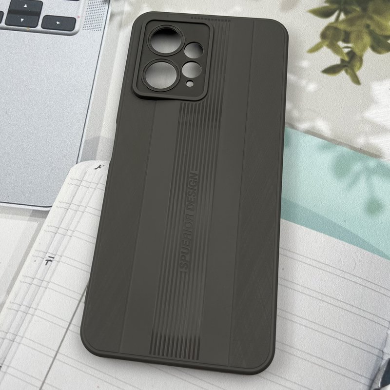 قاب گوشی Redmi Note 12 4G شیائومی SPUERIOR سیلیکونی طرح Sport برجسته محافظ لنز دار تیتانیوم کد 15761 - Image 2