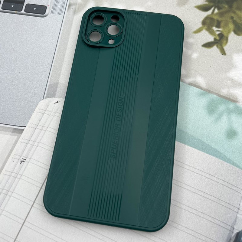 قاب گوشی iPhone 11 Pro Max آیفون SPUERIOR سیلیکونی طرح Sport برجسته محافظ لنز دار سبز کد 15973 - Image 2