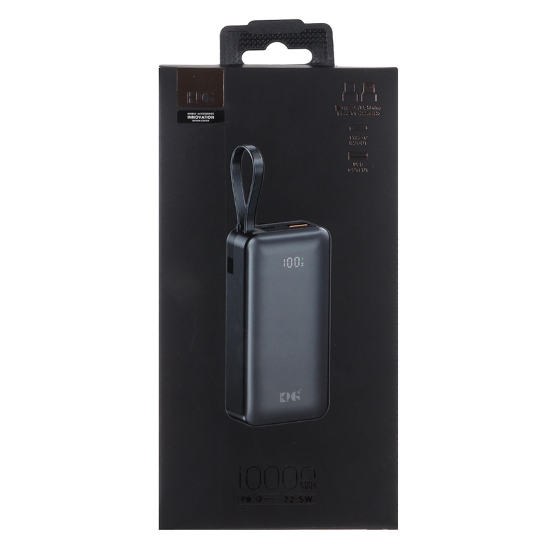 پاوربانک PD و فست شارژ 10000mAh 22.5W برند KPG مدل KPG-109 مشکی MNG کد 18422 - Image 8