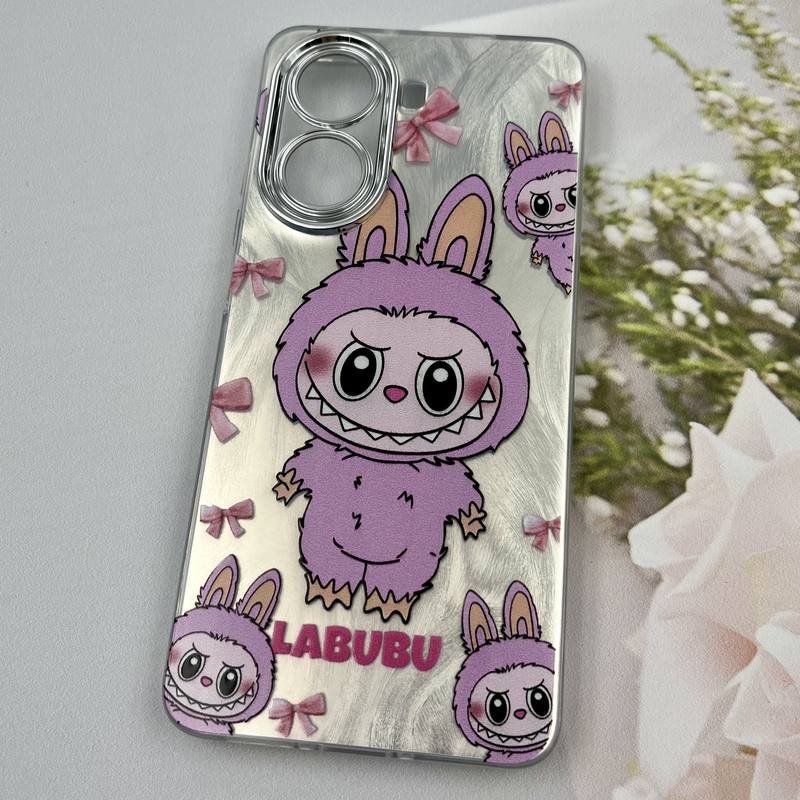 قاب گوشی Poco X7 Pro شیائومی Brush Case لنز Silver نقره ای طرح لبوبو ایربگ دار کد 24268 - Image 2