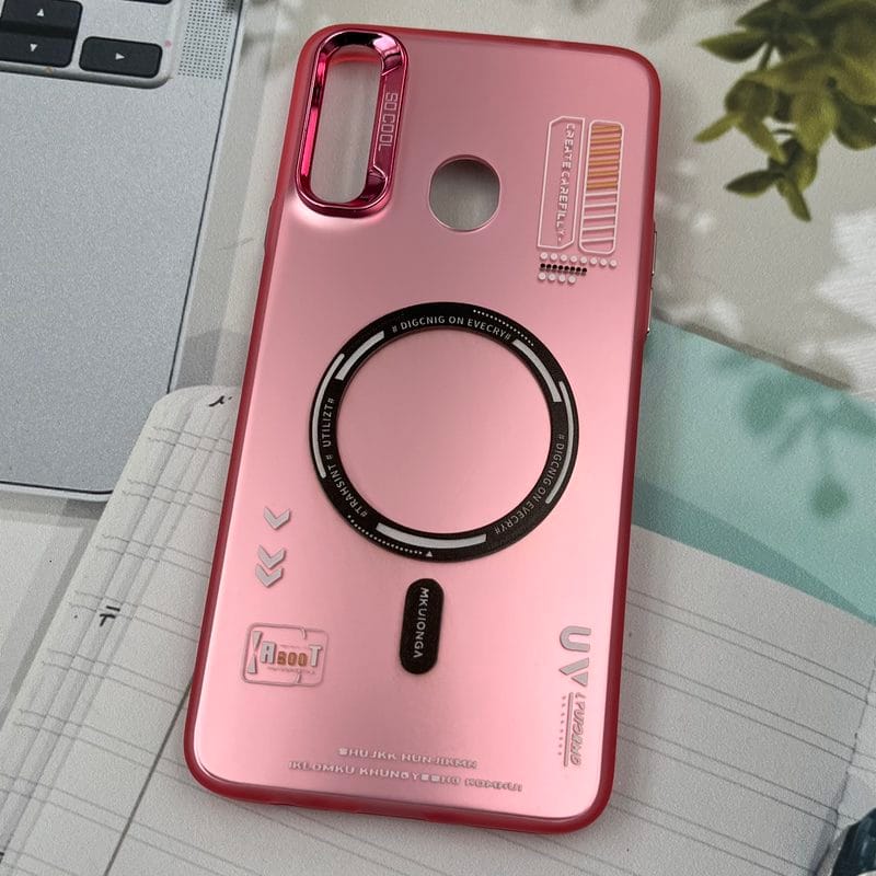 قاب گوشی Galaxy A20S سامسونگ So Cool اورجینال طرح مگ سیف Magsafe لنز متال RT صورتی کد 27370 - Image 2