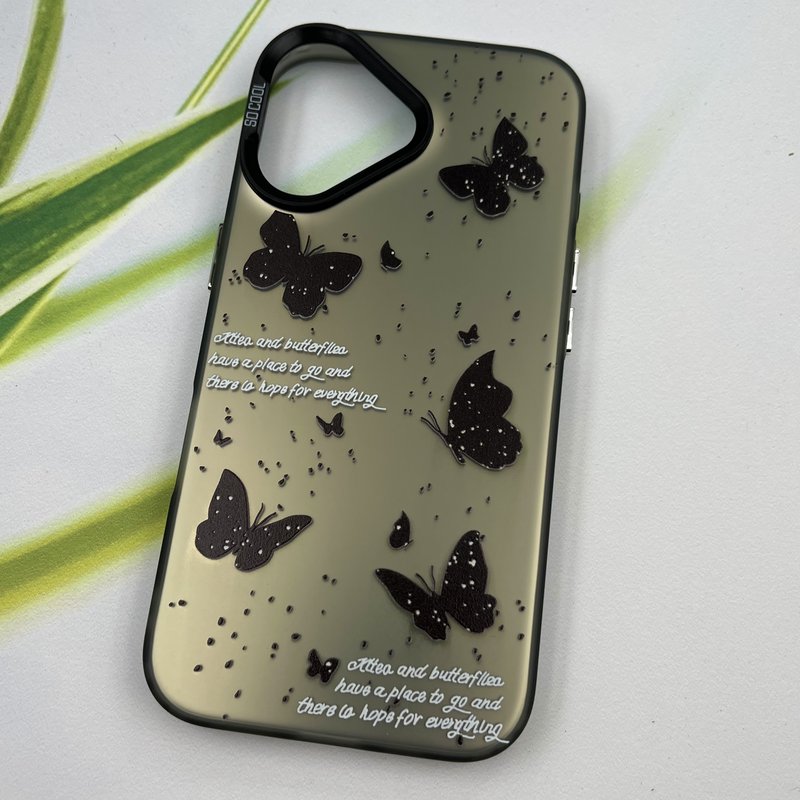قاب گوشی iPhone 16 آیفون So Cool اورجینال لنز برجسته کرومی طرح پروانه کد 29743 - Image 2