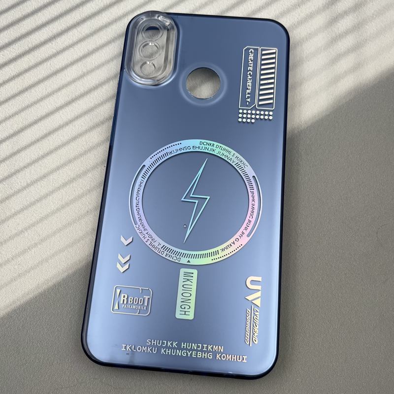 قاب گوشی Huawei Y9 2019 هوآوی RT CASE دور سیلیکونی طرح مگ سیف Magsafe محافظ لنز دار آبی کد 33016 - Image 2