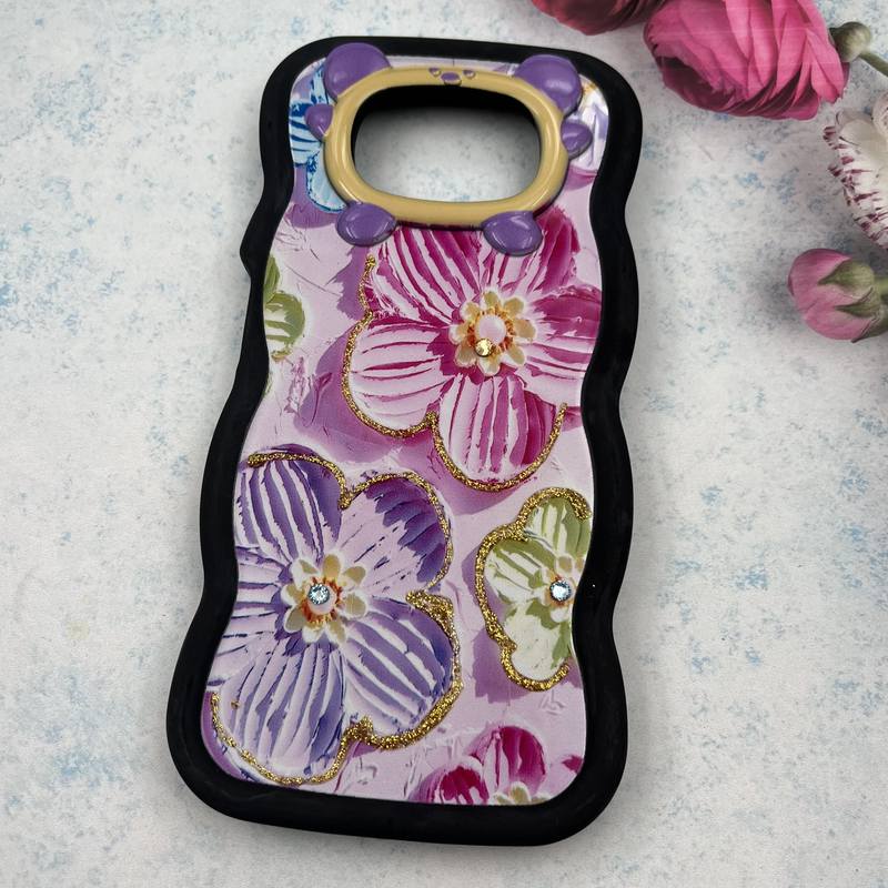 قاب گوشی Poco X3 / Poco X3 NFC / Poco X3 Pro شیائومی سیلیکونی Flower Case طرح گل نگین برجسته ایربگ دار کد 33669 - Image 2