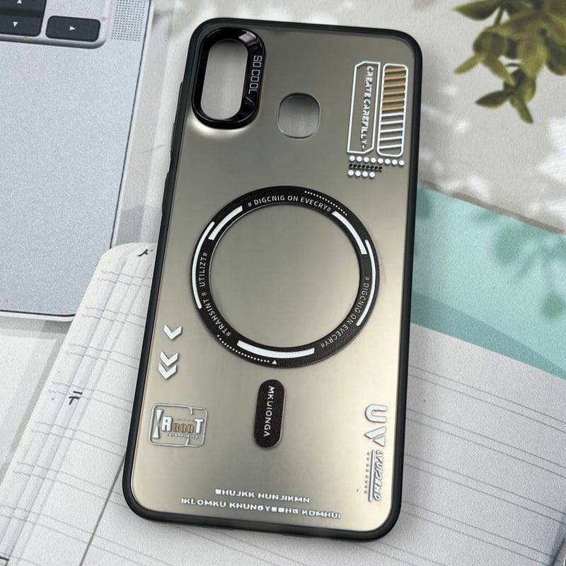 قاب گوشی Galaxy A20 / Galaxy A30 سامسونگ So Cool اورجینال طرح مگ سیف Magsafe لنز متال RT کرومی کد 33681 - Image 2