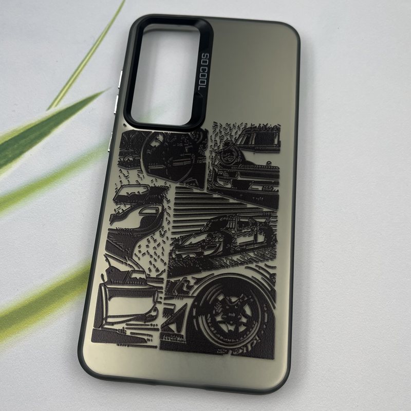 قاب گوشی Galaxy S24 FE سامسونگ So Cool اورجینال لنز برجسته کرومی طرح ماشین کد 34068 - Image 2