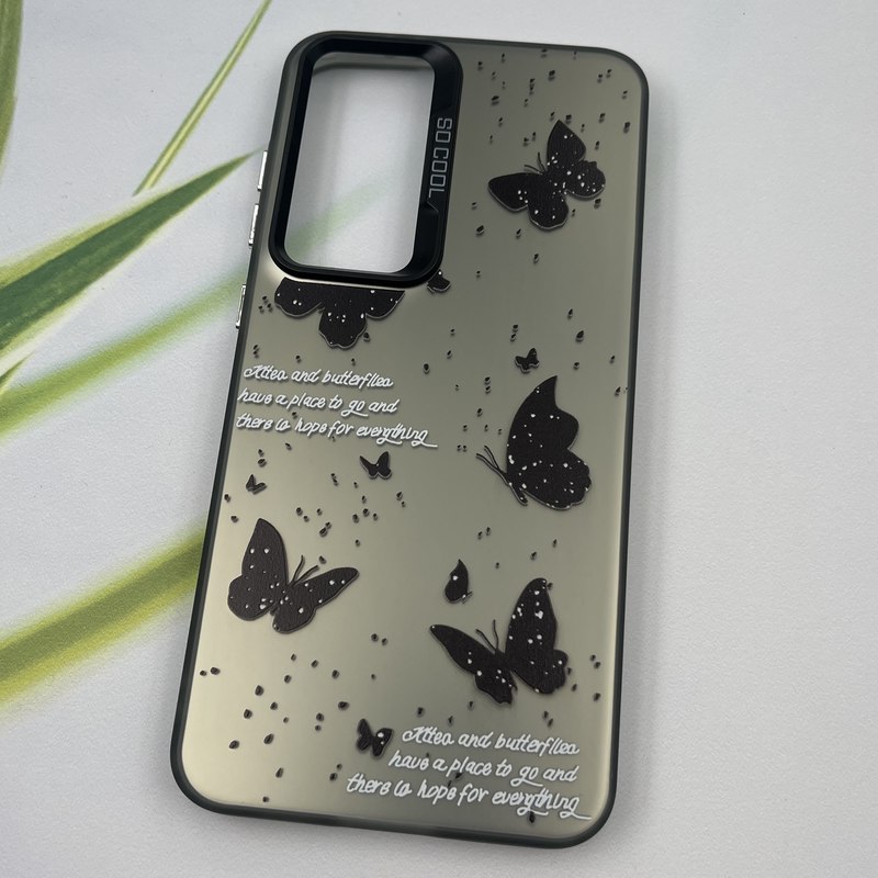 قاب گوشی Galaxy S24 FE سامسونگ So Cool اورجینال لنز برجسته کرومی طرح پروانه کد 34196 - Image 2