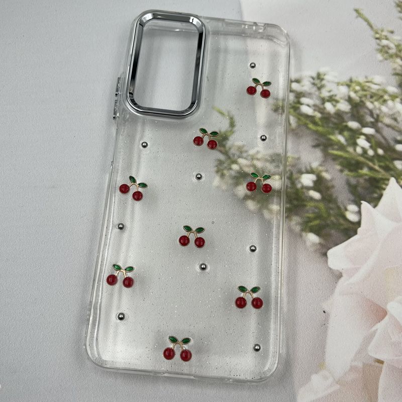 قاب گوشی Redmi Note 11 4G / Redmi Note 11S شیائومی Shine Case لنز Silver شفاف شاین ایربگ دار طرح گیلاس کد 34540 - Image 2