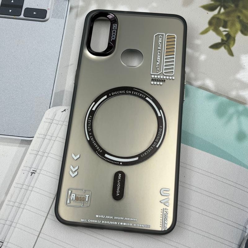 قاب گوشی Galaxy A10s سامسونگ So Cool اورجینال طرح مگ سیف Magsafe لنز متال RT کرومی کد 37147 - Image 2