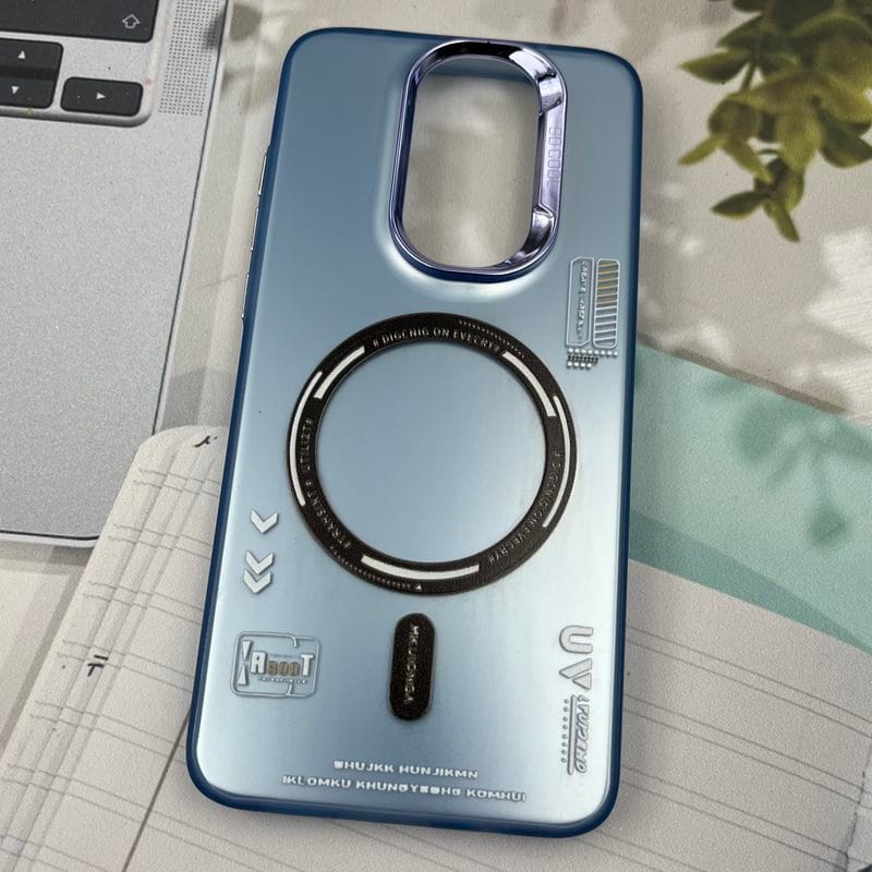 قاب گوشی Redmi Note 8 Pro شیائومی So Cool اورجینال طرح مگ سیف Magsafe لنز متال RT آبی کد 37936 - Image 2