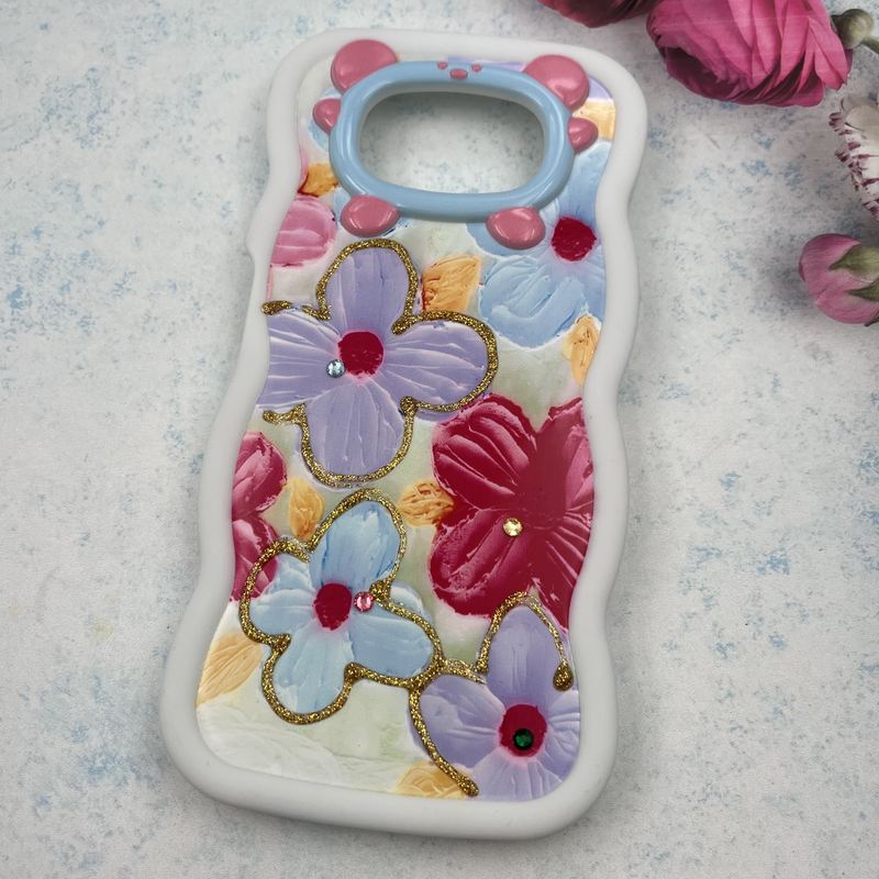قاب گوشی Poco X3 / Poco X3 NFC / Poco X3 Pro شیائومی سیلیکونی Flower Case طرح گل نگین برجسته ایربگ دار کد 40432 - Image 2
