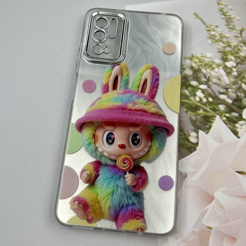 قاب گوشی Poco M3 Pro / Redmi Note 10 5G / Redmi Note 11 SE شیائومی Brush Case لنز Silver نقره ای طرح لبوبو ایربگ دار کد 42759 - Image 2