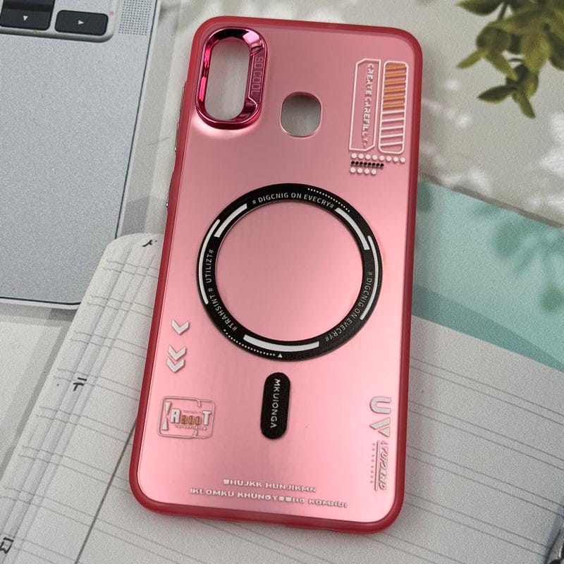 قاب گوشی Galaxy A20 / Galaxy A30 سامسونگ So Cool اورجینال طرح مگ سیف Magsafe لنز متال RT صورتی کد 44823 - Image 2