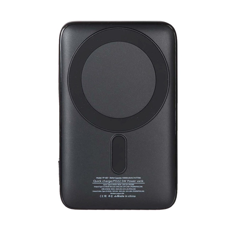 پاوربانک سوپر فست شارژ 10000mAh 22.5W برند Yoshita مدل YP-007 مشکی MNG کد 45592 - Image 7