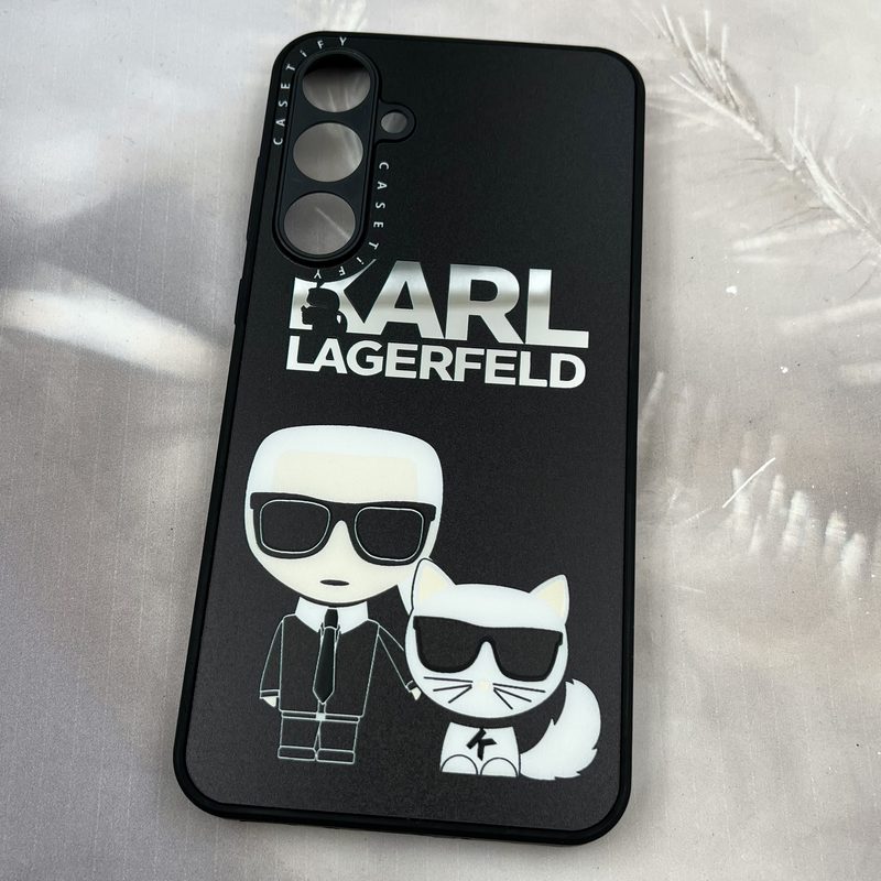 قاب گوشی Galaxy A35 سامسونگ Casetify آینه ای محافظ لنز دار طرح Karl مشکی کد 45993 - Image 2